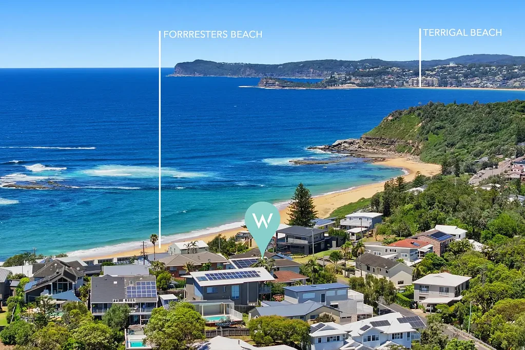 Forresters Beach 5房  Beachside home with Ocean Views