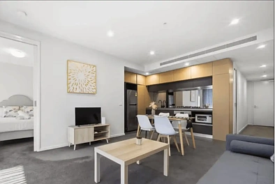 North Melbourne 1 Slaapkamer Designer Living In An Exclusive Low Rise Complex