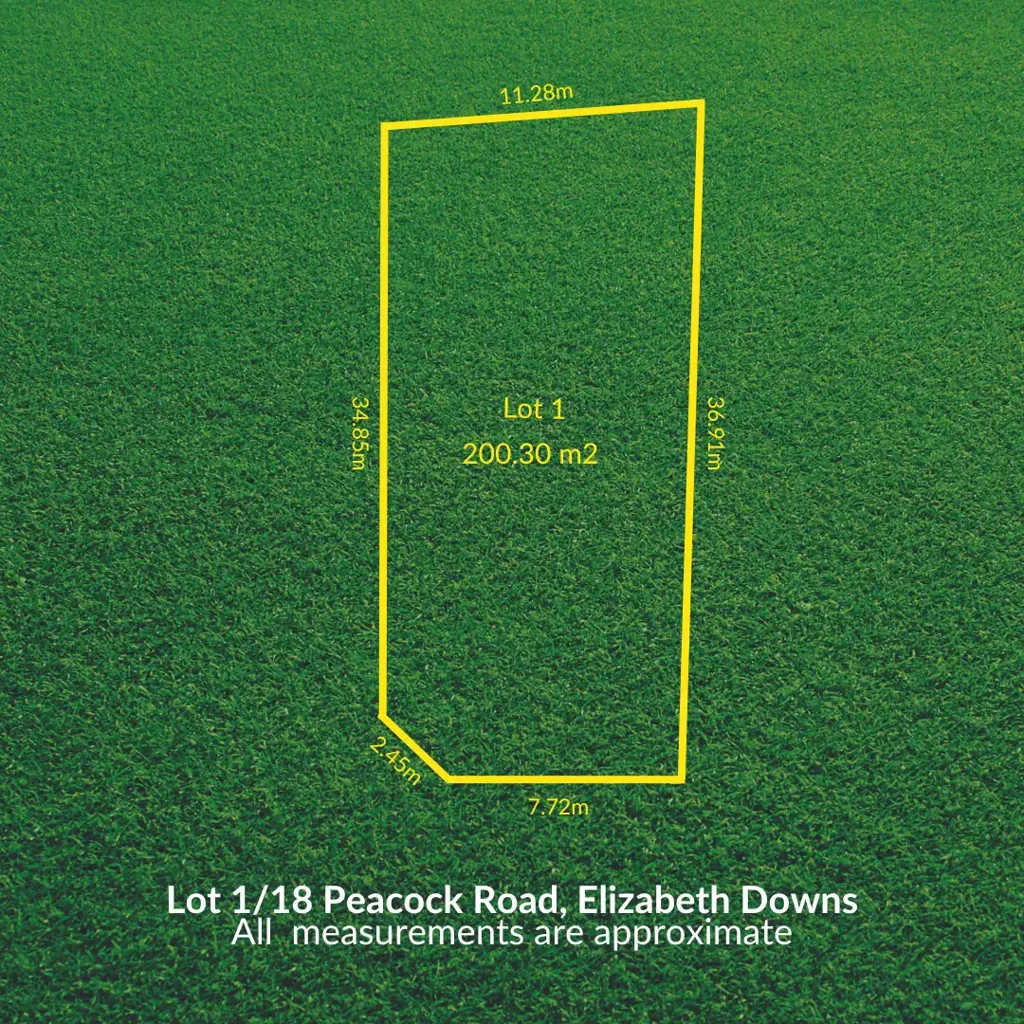 Elizabeth Downs LOT 1 - 372m² TORRENS TITLE ALLOTMENT
