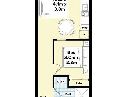 1403/176 Edward Street, Brunswick East, North Melbourne, 1 कमरे, 1 बाथरूम, Apartment