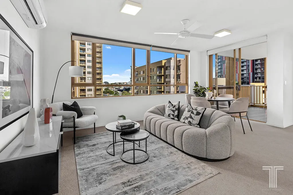 Bowen Hills 2部屋 Corner Apartment with City Convenience in 'The Green'
