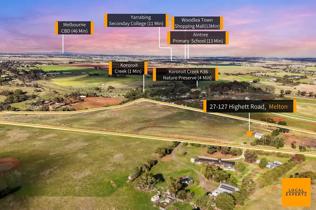 Melton 5Habitaciones Your rare opportunity to secure a substantial 8-hectare/22.04-acres (approx.) property in the heart of Melton!