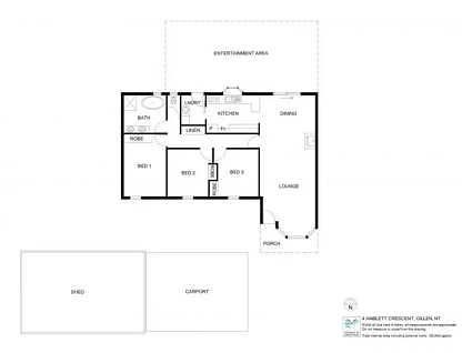 4 HABLETT CRESCENT, Gillen, NT 870, 3 ਕਮਰੇ, 1 ਬਾਥਰੂਮ, House
