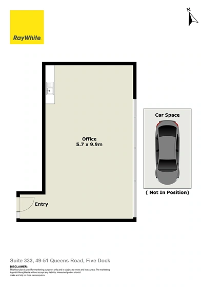 333/49-51 Queens Road, Five Dock, NSW 2046, 0房, 0浴, Industrial Buildings