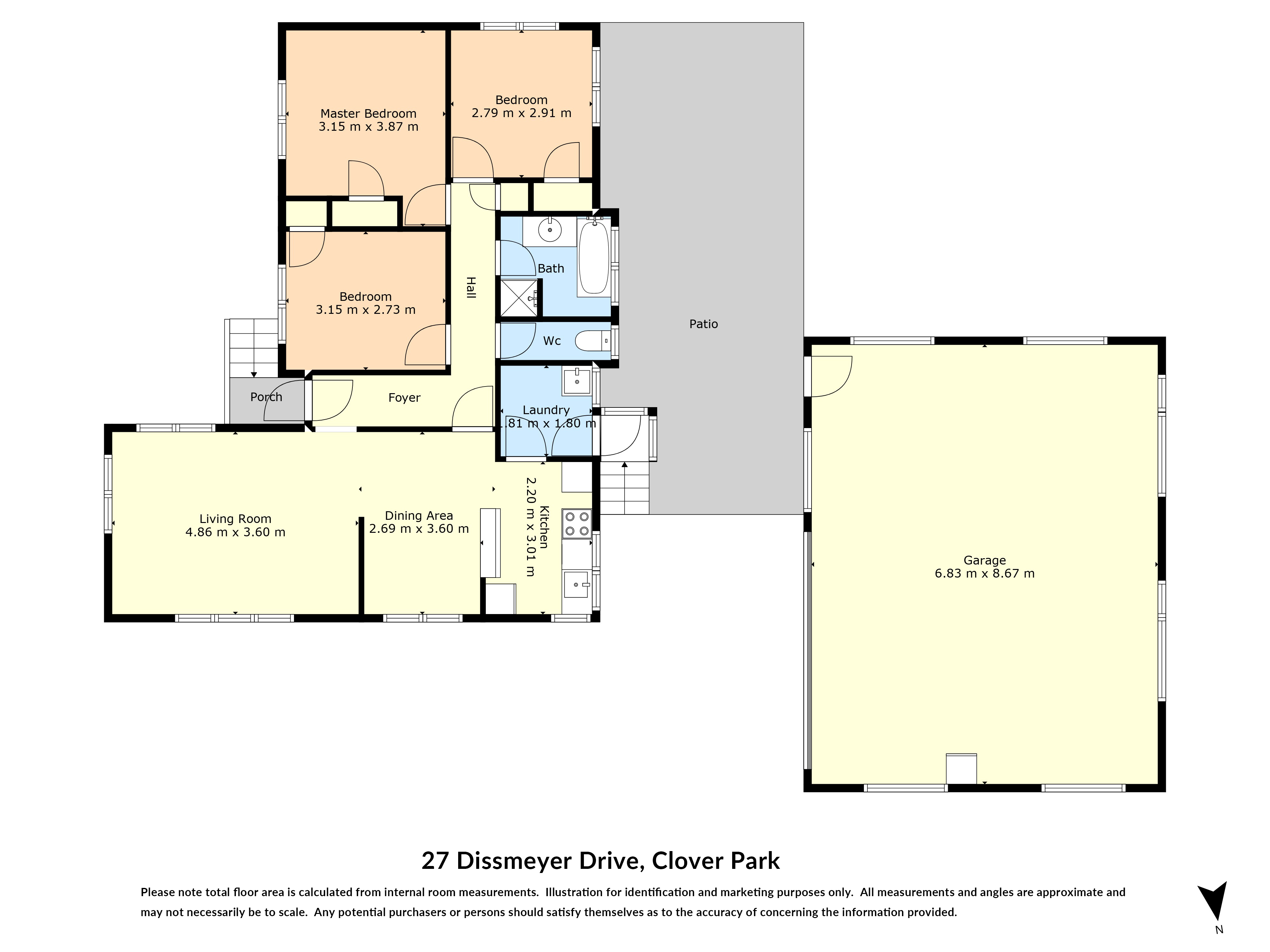 27 Dissmeyer Drive, Clover Park, Auckland - Manukau, 3 Kuwarto, 1 Banyo, House