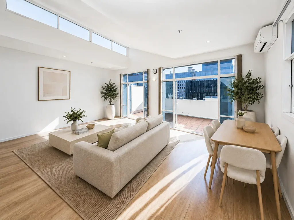 Melbourne 2房 墨尔本地标penthouse 两室两卫 宽敞露台 自然采光 典雅现代 Penthouse Prestige Opposite Melbourne Town Hall