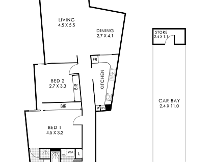 2/12 Forrest Street, South Perth, Perth CBD, 2房, 2浴, Apartment