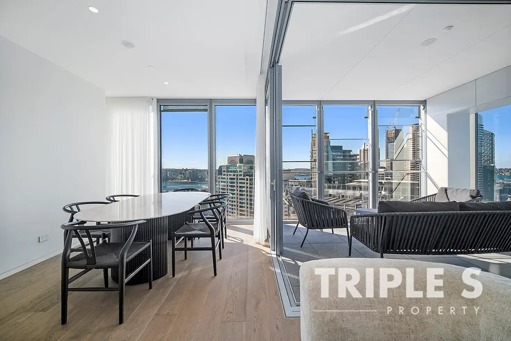 Barangaroo 2ห้องนอน NE 2B+Study with Garden Balcony I Harbour Bridge Water View + Sydney Tower | World Class Lifestyle | Lendlease Quality