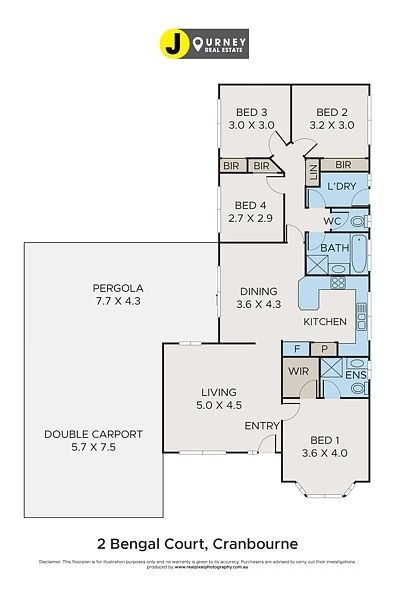 2 Bengal Court, Cranbourne, VIC 3977, 4 slaapkamers, 2 badkamers, House