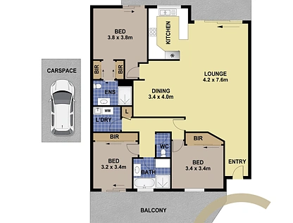 4/57-61 Bathurst Street, Liverpool, South Western Suburbs, 3 कमरे, 2 बाथरूम, Apartment