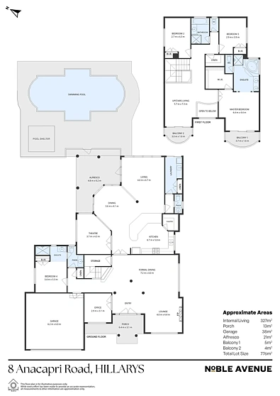 户型图 - 8 Anacapri Road, Hillarys, WA 6025