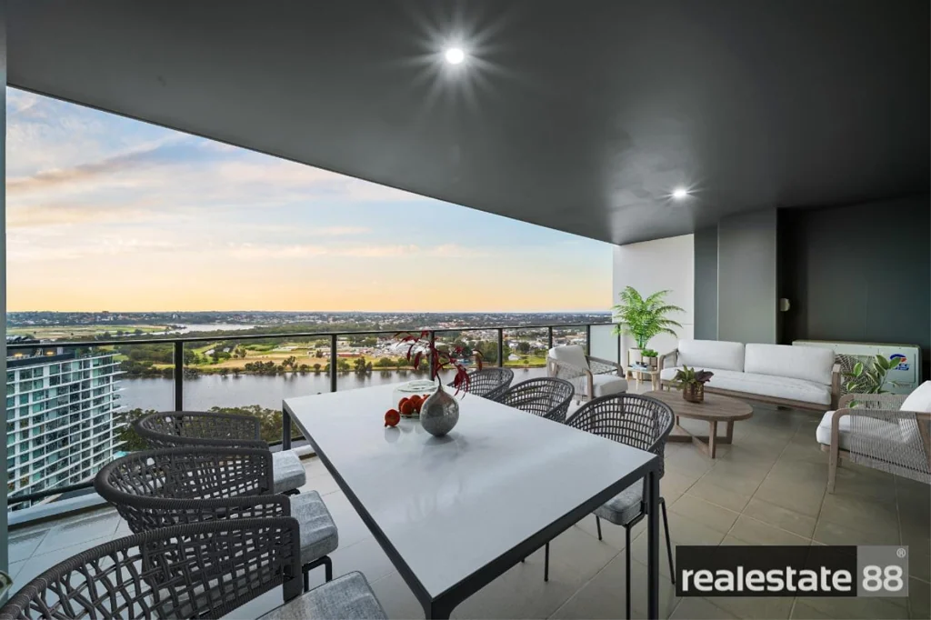 Rivervale 3 Bedroom Brand New 18th-Floor Luxury with Stunning River & City Views