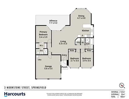 3 Moonstone Street, Springfield, QLD 4300, 3 ਕਮਰੇ, 2 ਬਾਥਰੂਮ, House