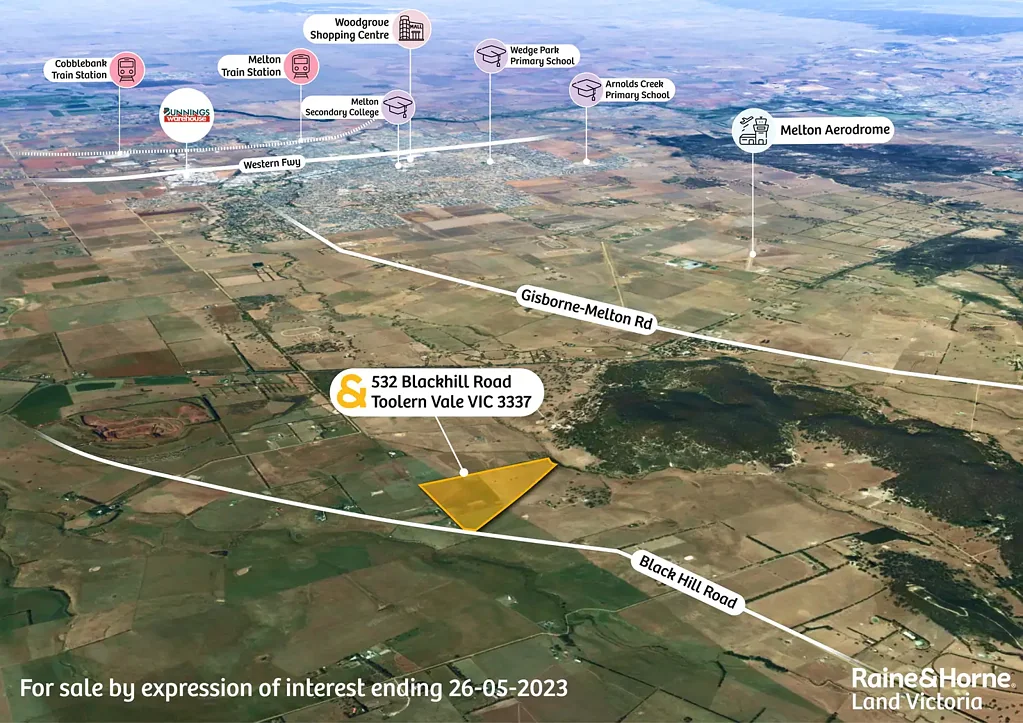 Toolern Vale  Golden opportunity to secure100 Acres of land parcel with spectacular City Views