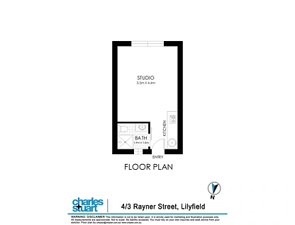 4/3 Rayner Street, Lilyfield, NSW 2040, 0房, 1浴, Apartment