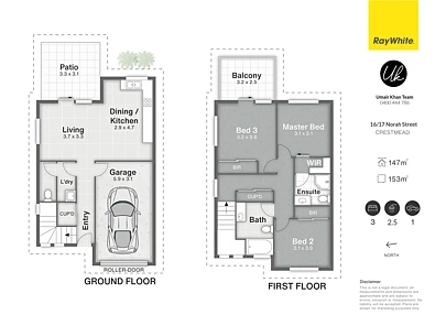 16/17 Norah Street, Crestmead, QLD 4132, 3房, 2浴, Townhouse