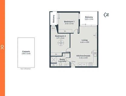 1303/102-110 Waymouth Street, Adelaide, Adelaide CBD, 2 Schlafzimmer, 1 Badezimmer, Apartment