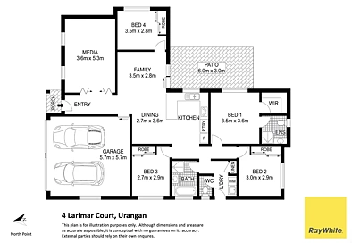 ਮੰਜ਼ਿਲ ਦੀ ਯੋਜਨਾ - 4 Larimar Court, Urangan, QLD 4655