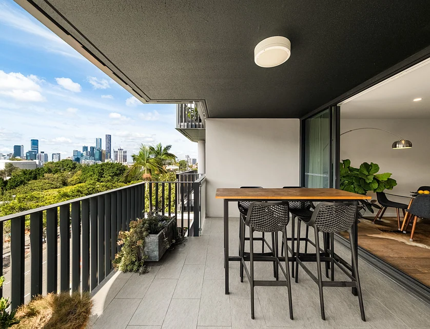 1201/28 Lower Clifton Terrace, Red Hill, Brisbane Western Region, 3 ਕਮਰੇ, 2 ਬਾਥਰੂਮ, Apartment