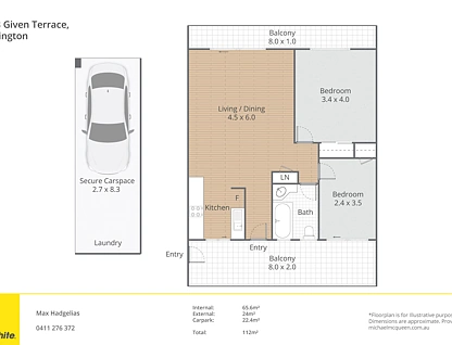 2/248 Given Terrace, Paddington, Brisbane Western Region, 2 Kuwarto, 1 Banyo, Apartment