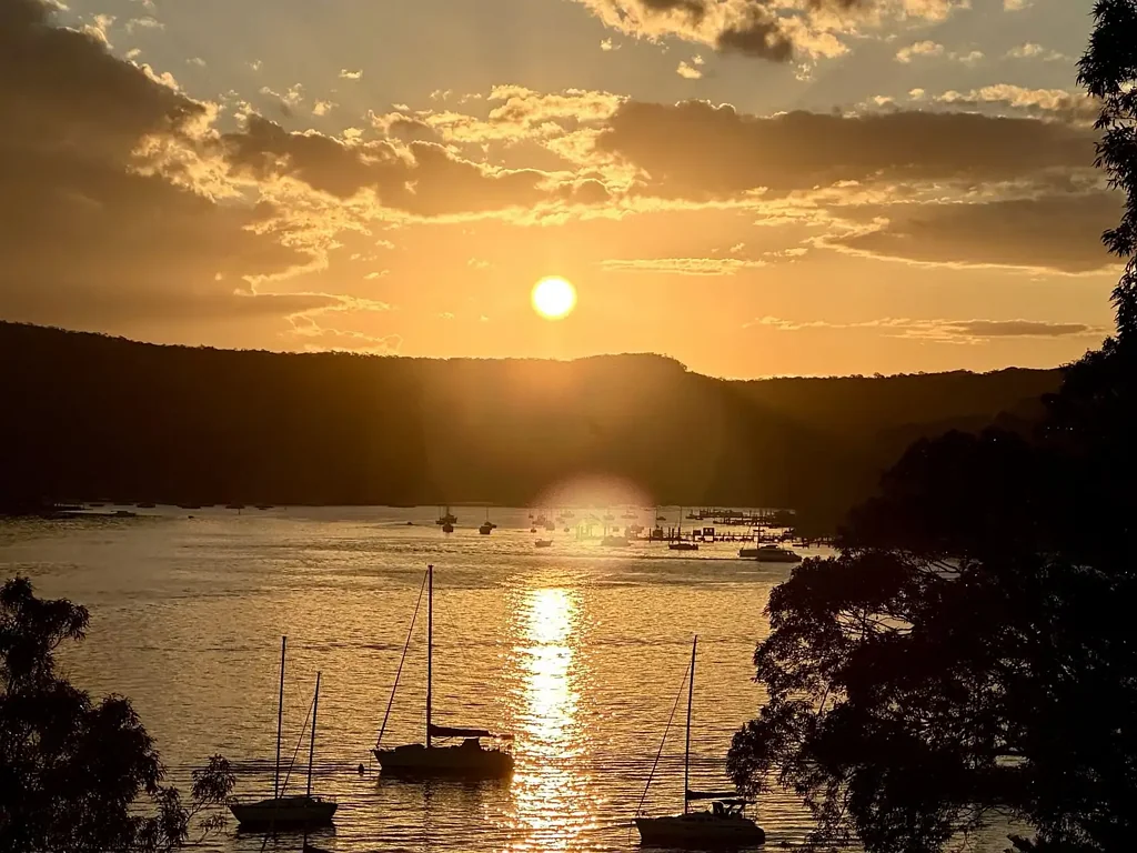 Sunset Views Over Sparkling Pittwater