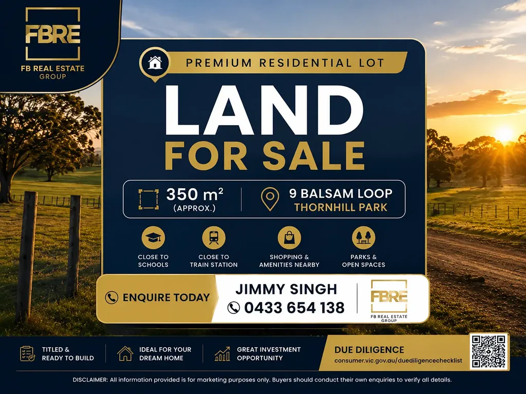 Thornhill Park 350m² Titled Block - Build Your Dream Home in Thornhill Park