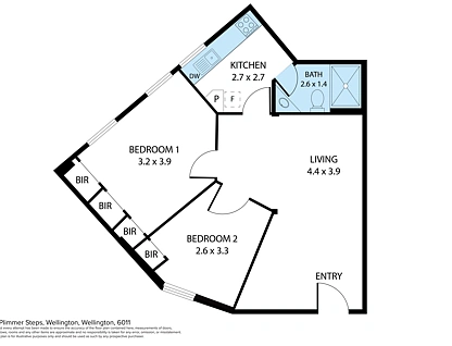 G3/3 Plimmers Steps, Wellington Central, Wellington City, 2 ਕਮਰੇ, 1 ਬਾਥਰੂਮ, Apartment