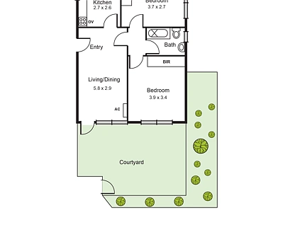 2/27 Royal Avenue, Glen Huntly, Bayside, 2 phòng ngủ, 1 phòng tắm, Apartment