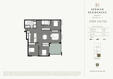 624/8 Herman Crest, Rouse Hill, NSW 2155, 3 Bedrooms, 2 Bathrooms, Apartment