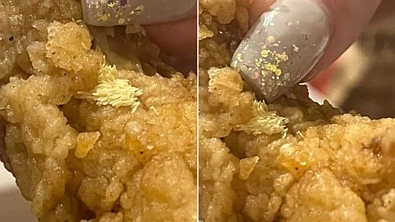 超恶心！坐标西区！有市民在KFC里吃到这种东西，当场吐了！