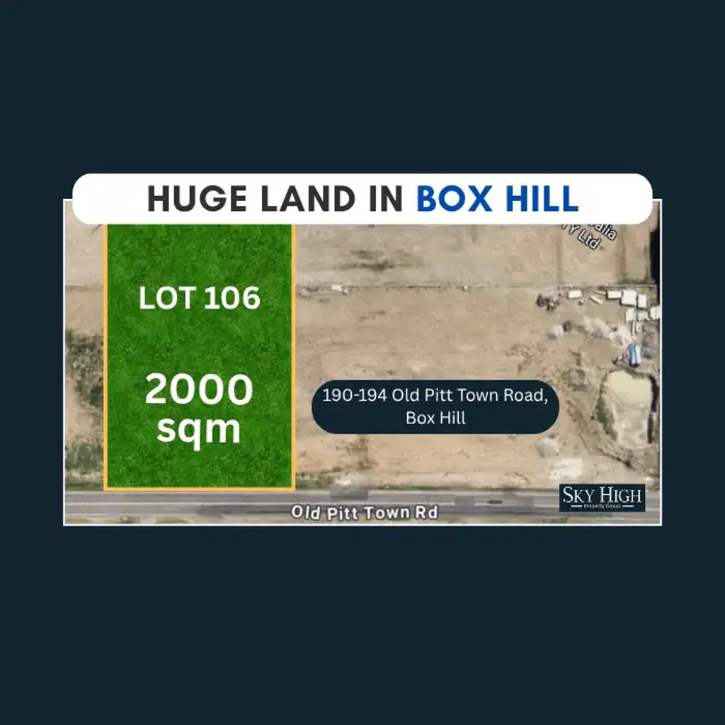 Box Hill Registered 2,000sqm Lots For Sale - Bigger Spaces, Endless Possibilities