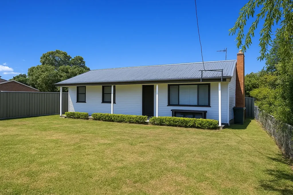 Off street parking and fenced rear yard