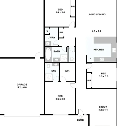 7/27 Canterbury Road, Montrose, VIC 3765, 3房, 2浴, Unit