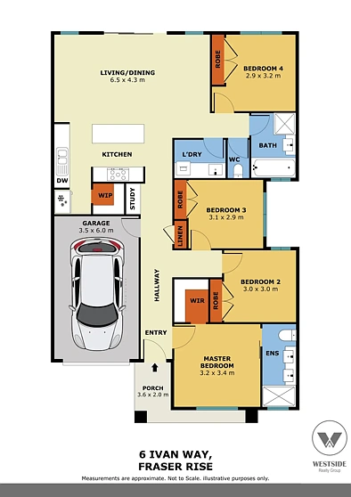 6 Ivan Way, Fraser Rise, VIC 3336, 4房, 2浴, 独立屋