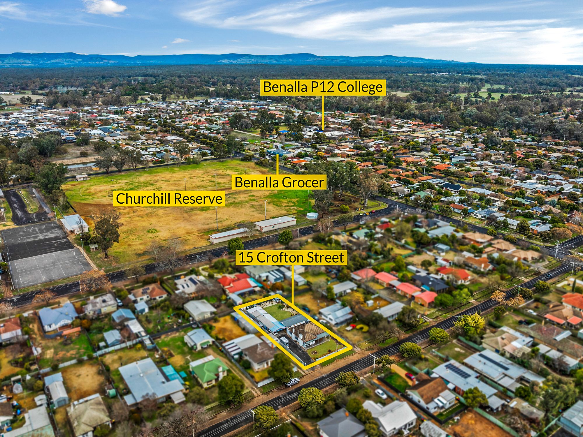 15 CROFTON ST, BENALLA VIC 3672, 0房, 0浴, House