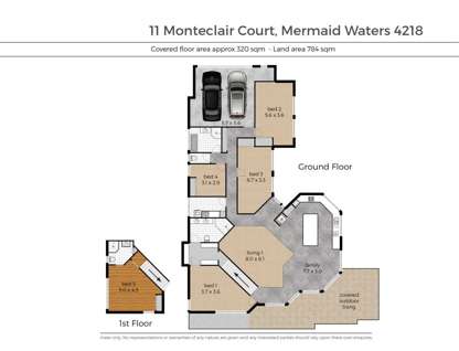 11 Monteclair Court, Mermaid Waters, QLD 4218, 5 Bedrooms, 3 Bathrooms, House