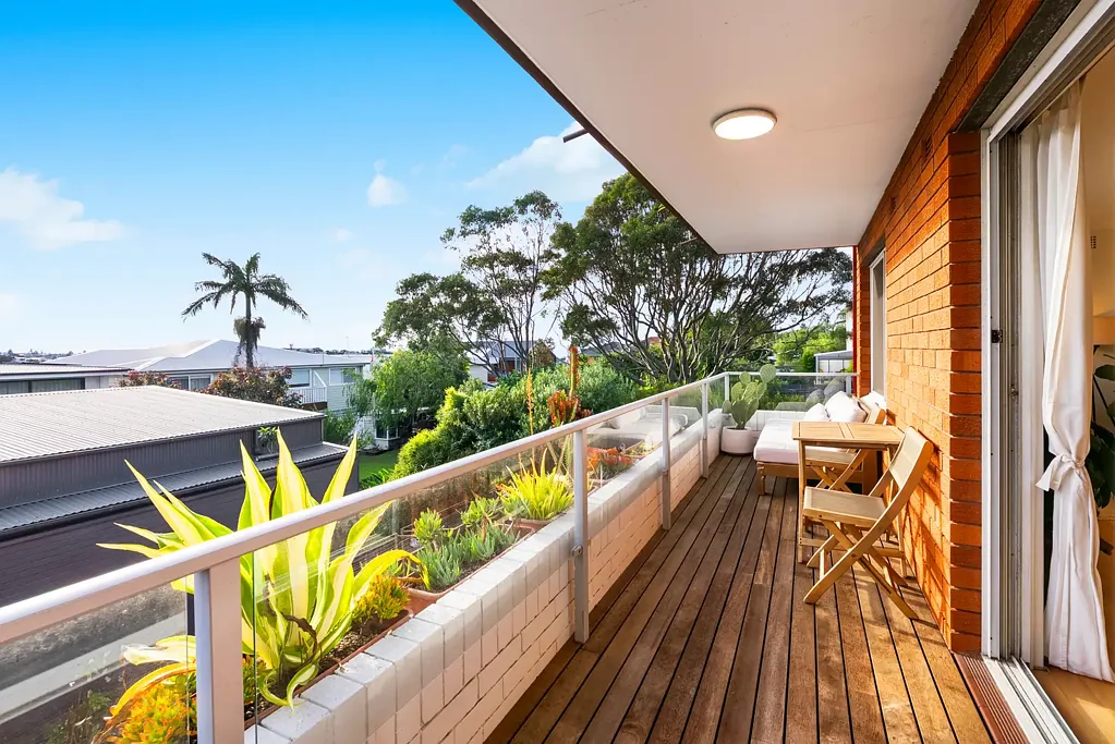 Sunlit coastal apartment
