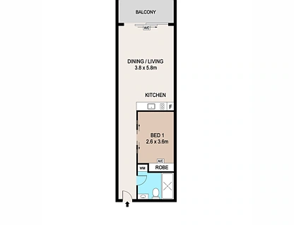 1213/43B Knuckey Street, Darwin City, Darwin City, 1 phòng ngủ, 1 phòng tắm, Apartment