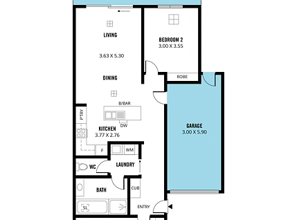 117a Sturt Road, Dover Gardens, South Adelaide, 2 ห้องนอน, 1 ห้องน้ำ, House