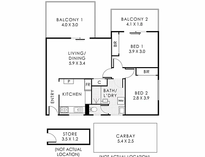 8/171 Bishopsgate Street, Carlisle, WA 6101, 2房, 1浴, 公寓