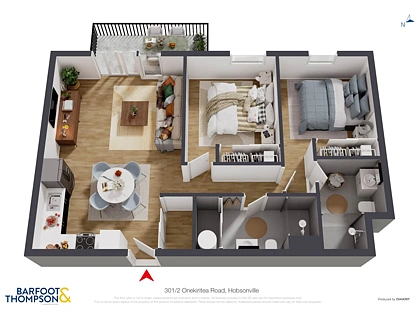 301/2 Onekiritea Road, Hobsonville, Waitakere City, 2部屋, 2バスルーム, Apartment