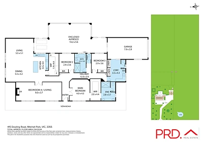 415 Dowling Road, Mitchell Park, VIC 3355, 4房, 2浴, House