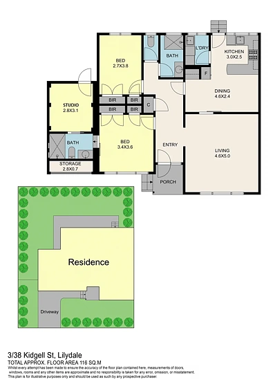 3/38 Kidgell Street, Lilydale, VIC 3140, 2 Schlafzimmer, 2 Badezimmer, Unit