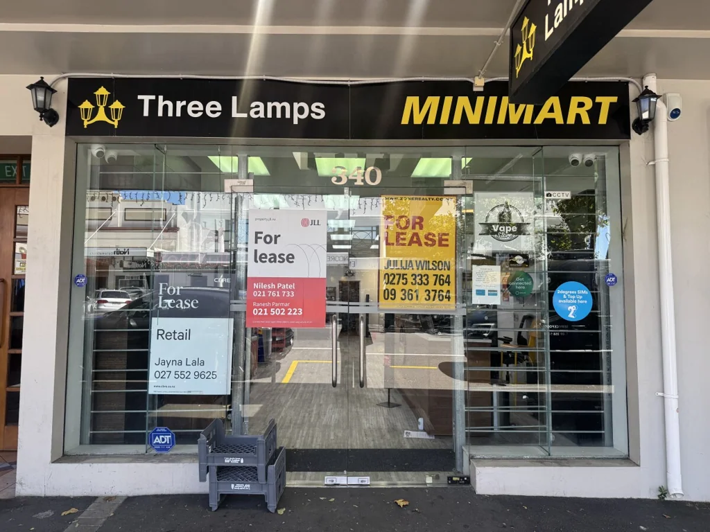 Ponsonby Prime Three Lamps Ponsonby Retail Opportunity