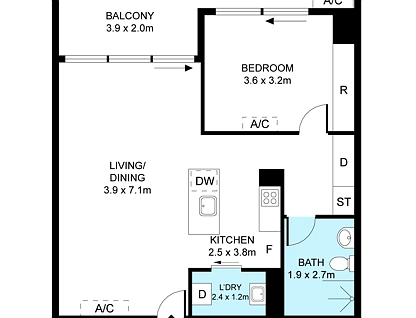 409/4-6 Ascot Avenue, Zetland, Eastern Suburbs, 1 રૂમ, 1 બાથરૂમ, Apartment