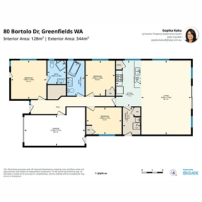 फ्लोर प्लान - 80 Bortolo Drive, Greenfields, WA 6210