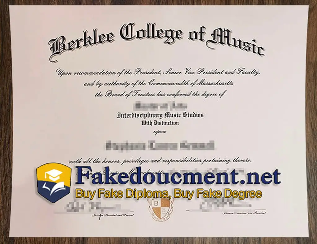 Where to copy a fake Berklee College of Music degree online?