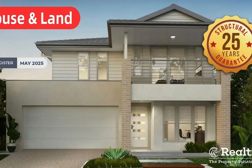Gables 5Kwarto The Gables House and Land Package offers  25-year structural guarantee a spacious double-storey home, featuring 5 bed 3 bath  2 Garage