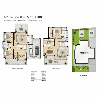 ਮੰਜ਼ਿਲ ਦੀ ਯੋਜਨਾ - 122 Foreshore Drive, Singleton, WA 6175