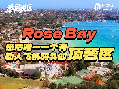 全悉尼独此一个！能从家门口“起飞”的豪宅区，只有Rose Bay做得到！